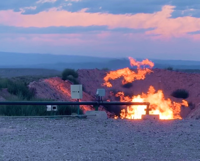Flared gas